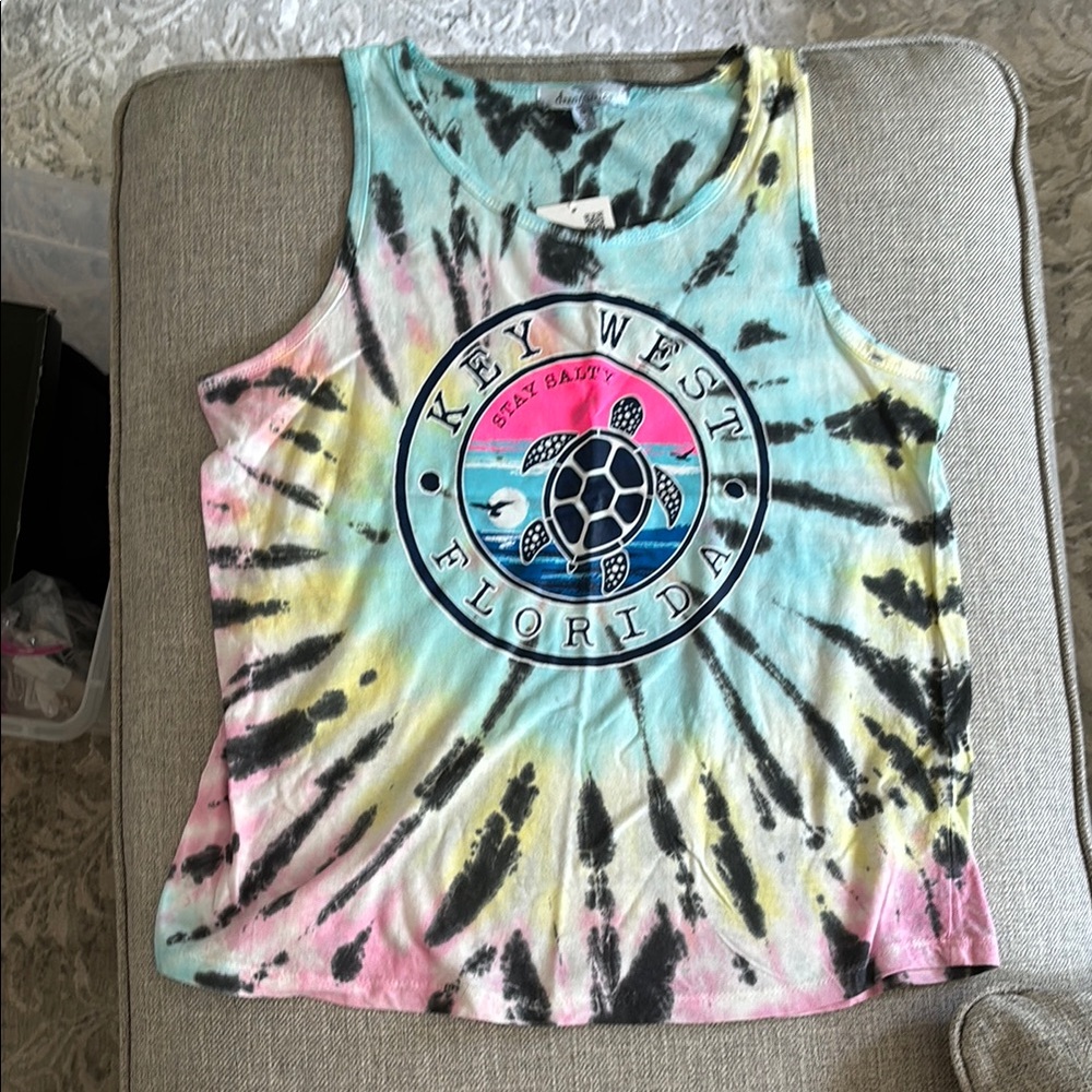 Tie-Dye Key West Florida Tank Top